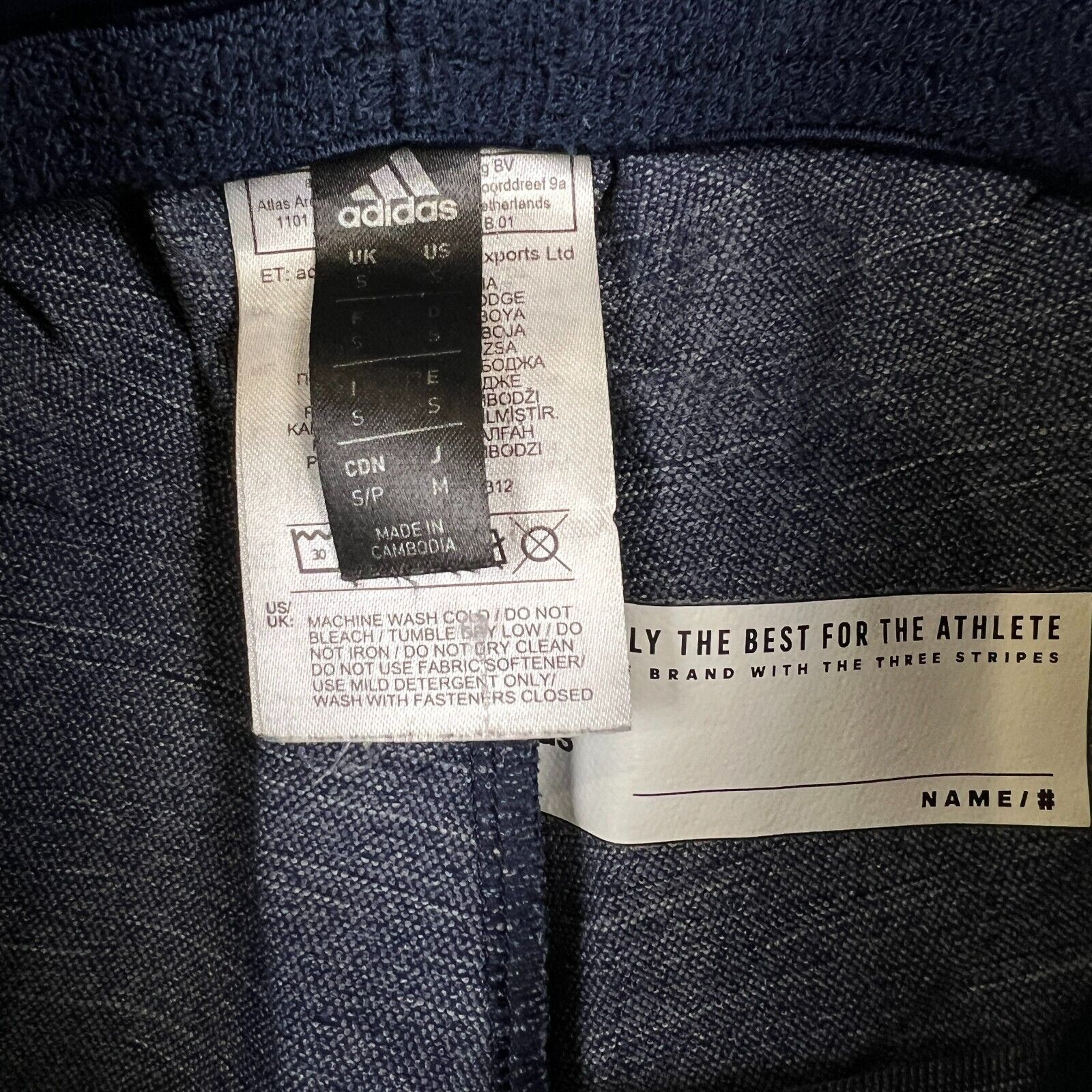 Adidas × Vintage Adidas Track Pants Small Stripes Spell Out Gym Sports Jogger Size US 26 / EU 42 - 7 Thumbnail