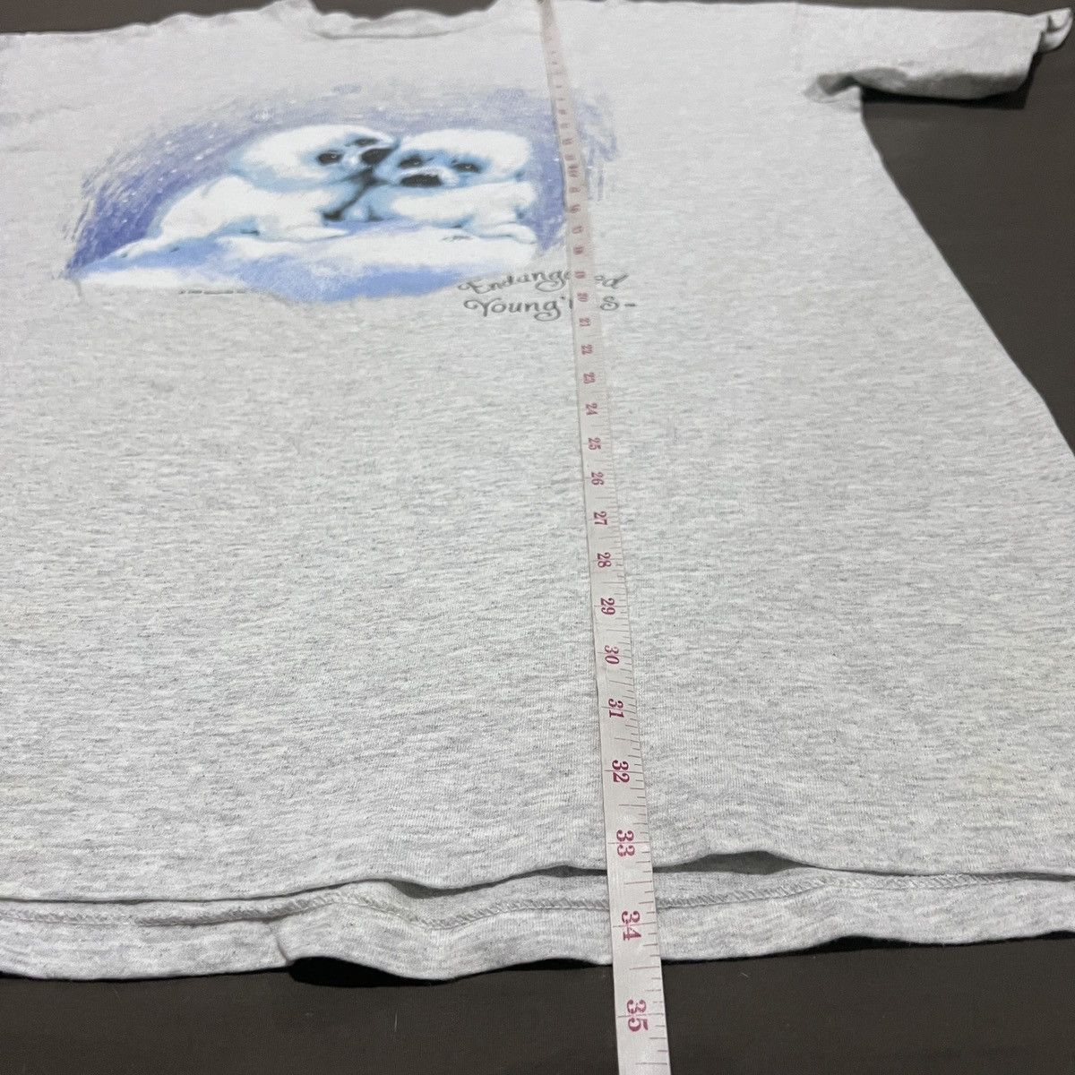 Vintage Vintage 90s Morehead Endangered Young'uns Seal Art Tee 2XL Size US XXL / EU 58 / 5 - 11 Thumbnail