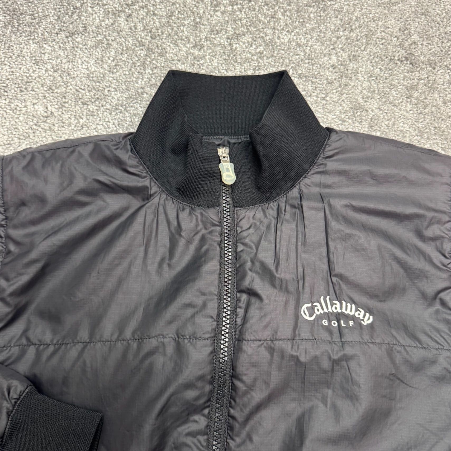 Callaway Callaway Golf Warmsport Windbreaker Bomber Jacket Mens Medium Black Full Zip Size US M / EU 48-50 / 2 - 4 Thumbnail