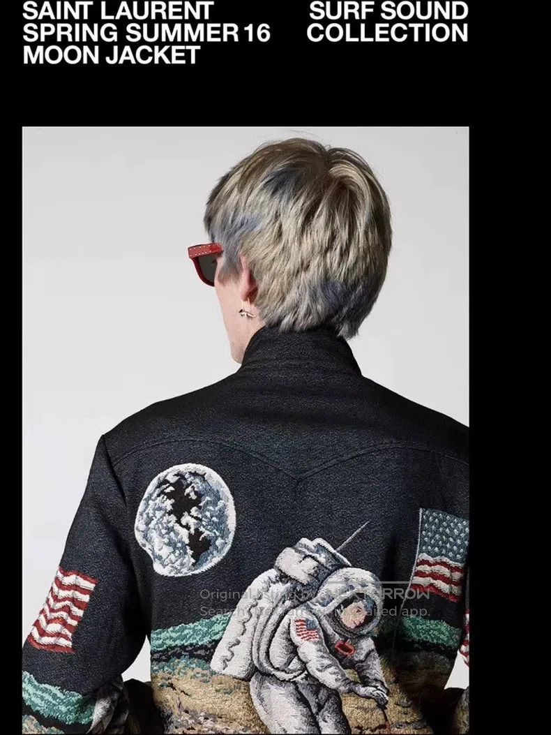 Saint Laurent Paris Saint Laurent Paris Astronaut Moon Landing Jacket Size US M / EU 48-50 / 2 - 6 Thumbnail