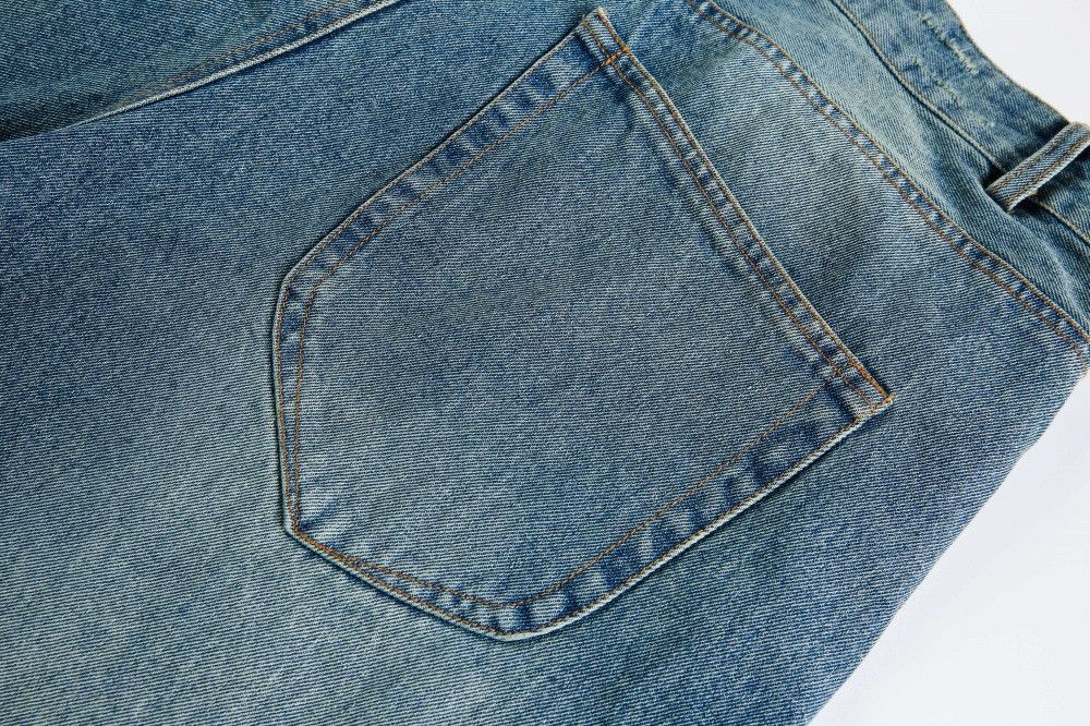 Japanese Brand × Jean Men's casual punk distressed loose washed denim shorts Size US 32 / EU 48 - 6 Thumbnail
