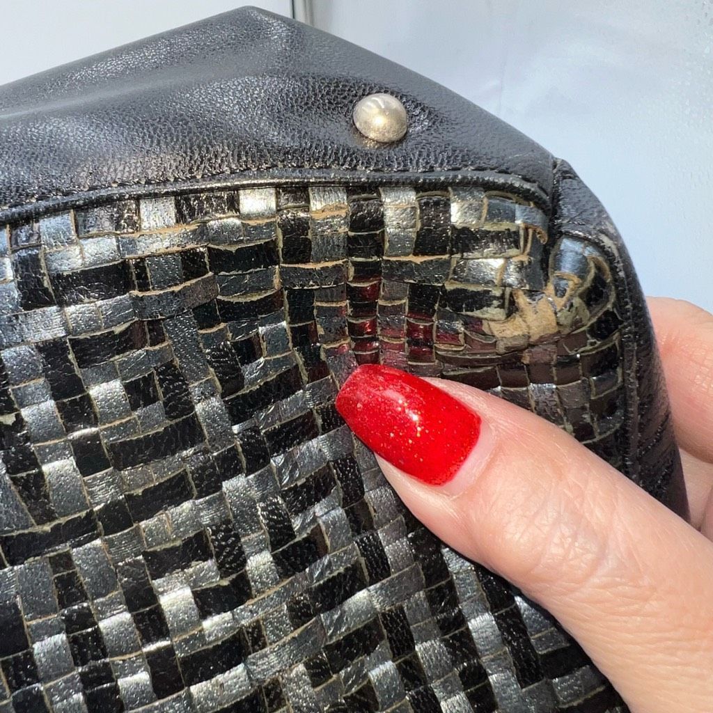 Givenchy Givenchy Vintage Woven Signature with Acrylic Handles Size ONE SIZE - 12 Thumbnail