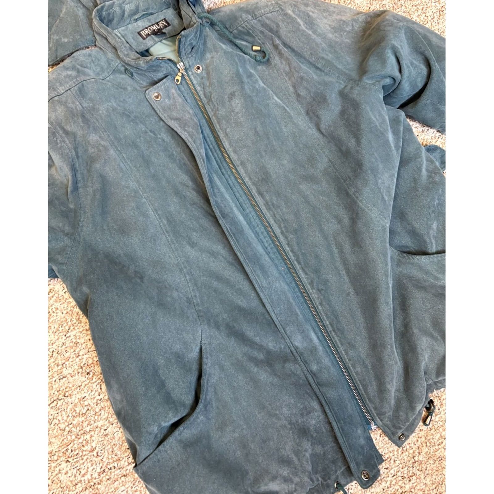 Vintage VINTAGE Bromley Sport Thermolite Women’s Green Coat Jacket Fox Fur Hood Parka Jacket Hooded 80s 90s Womens XXL Green Fox Fur Hooded Coat Jacket Size XXL / US 16-18 / IT 52-54 - 4 Thumbnail
