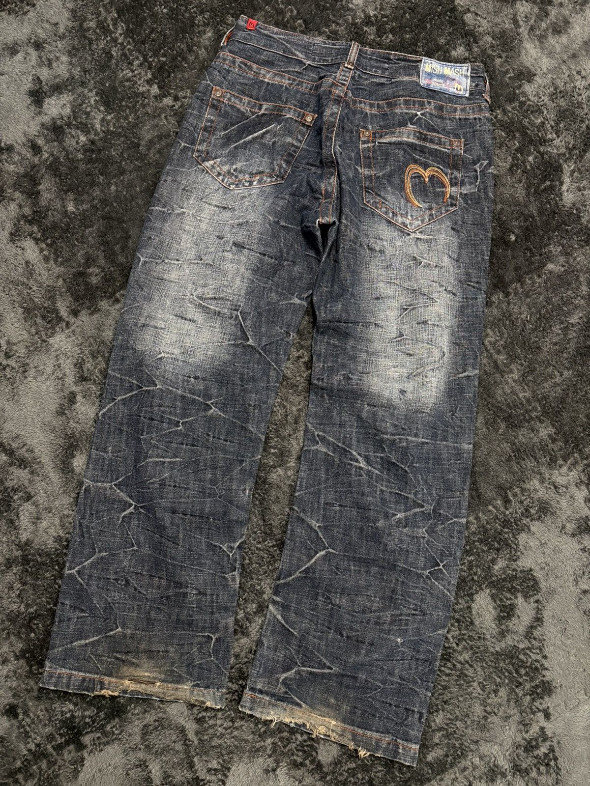 Hysteric Glamour Rare Vintage Y2K Baggy Distressed Jeans Size US 34 / EU 50 - 5 Thumbnail