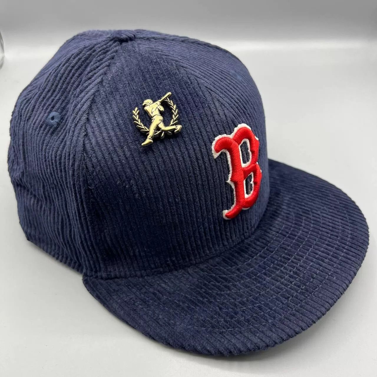 New Era Boston Red Sox Hat Men 7 1/2 Corduroy 59Fifty New Era Fitted Size ONE SIZE - 3 Thumbnail