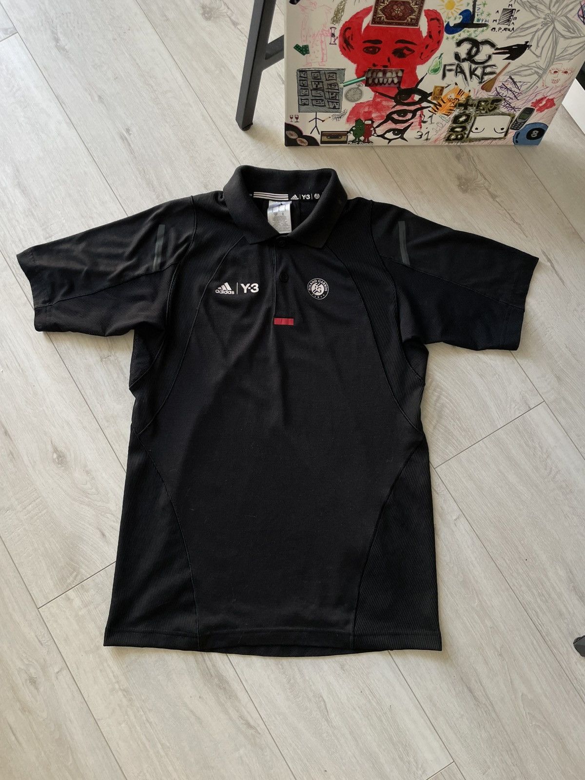 Adidas × Y-3 Adidas Y-3 Yohji Yamamoto T-Shirt Roland Garros Polo RARE Size US S / EU 44-46 / 1 - 1 Thumbnail