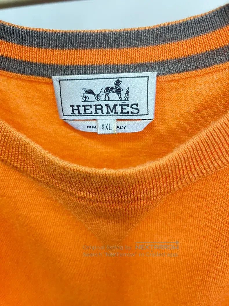 Hermes Hermes Knitted cashmere sweater Size US XXL / EU 58 / 5 - 3 Thumbnail