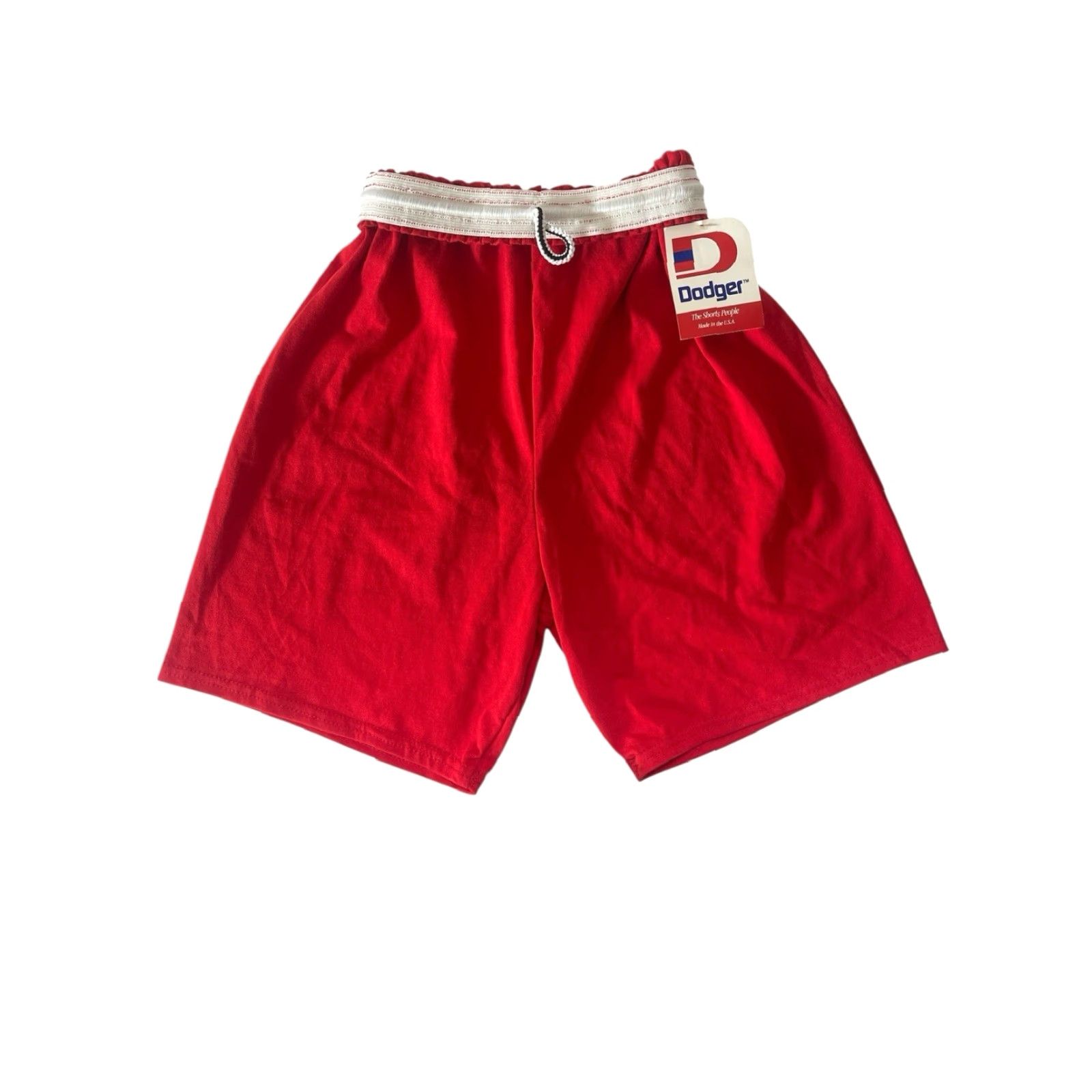 Vintage VINTAGE Dodger Gym Shorts Mens S Red 90s Deadstock NWT Made in USA Athletic 50/50 Drawstring Waist 6” Inseam Size US 29 - 4 Thumbnail