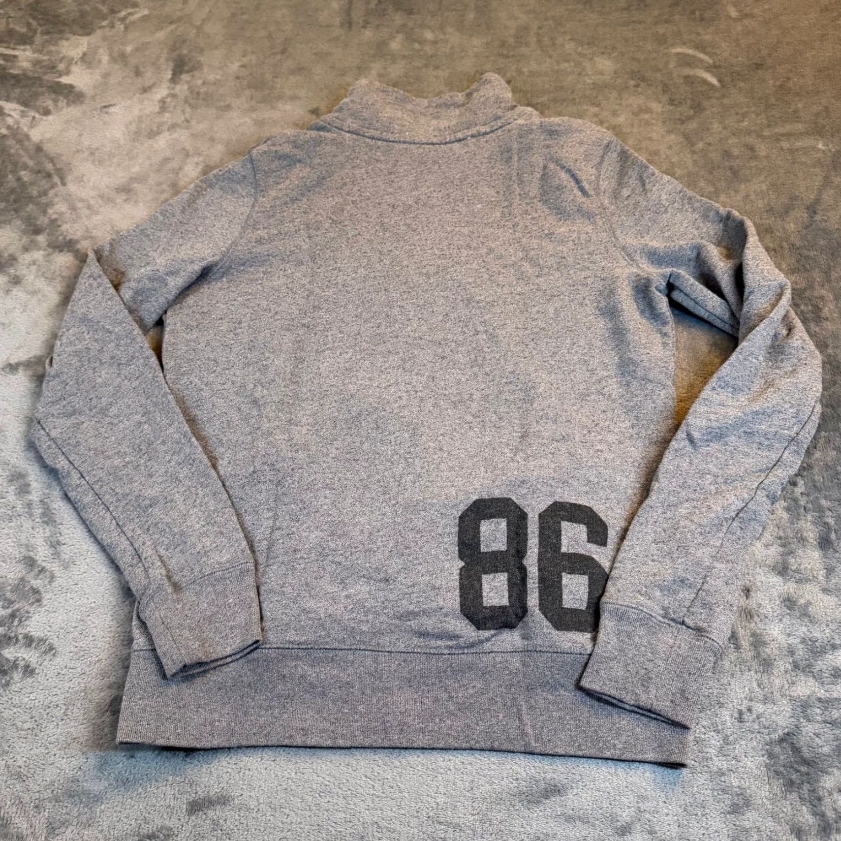 Vintage PINK Victoria's Secret Gray Quarter Zip Sweatshirt Logo 86 Graphic Womens XS Size XS / US 0-2 / IT 36-38 - 4 Thumbnail