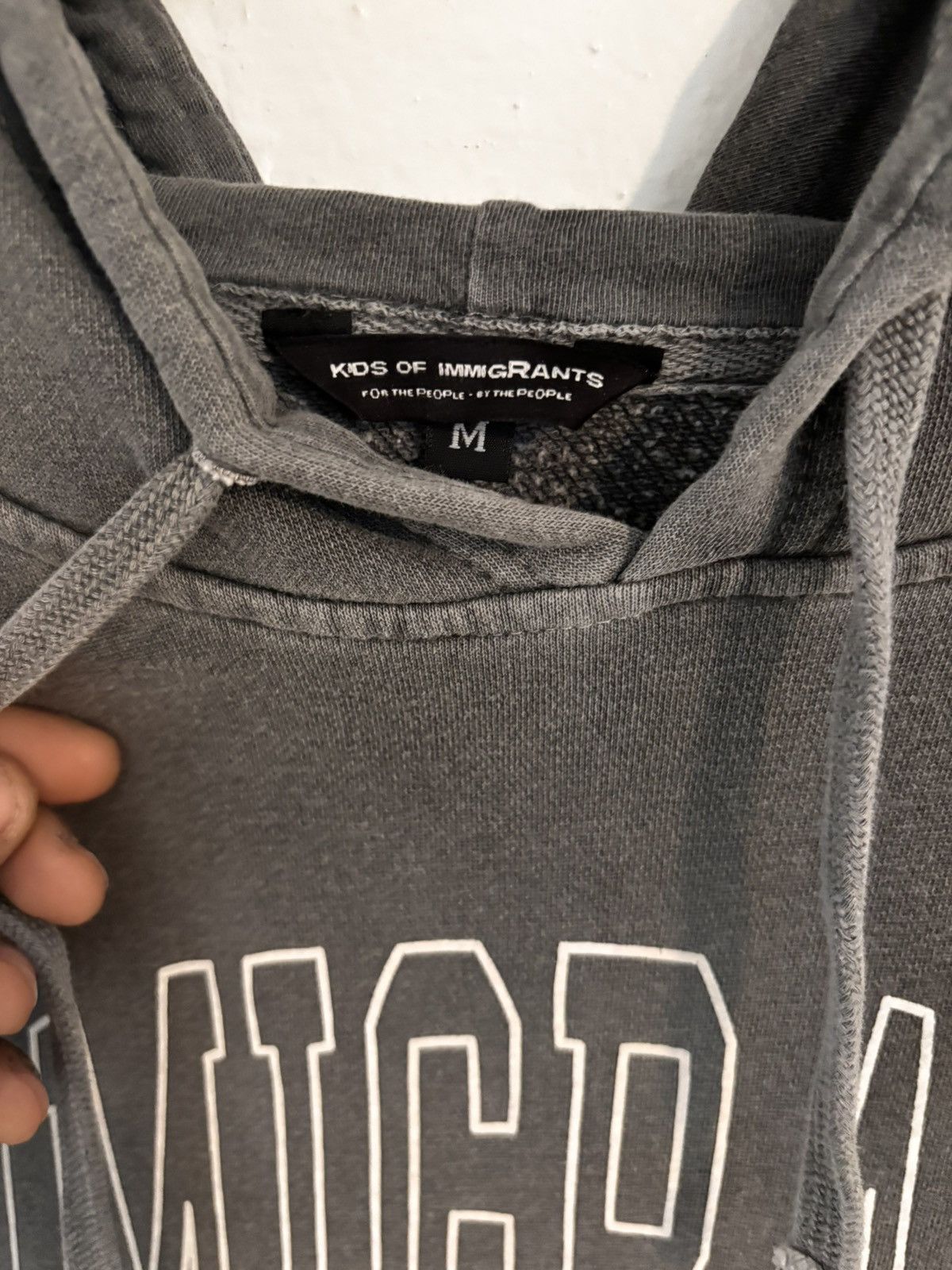 Kings Of Indigo Kids Of Immigrants Grey Hoodie Size Medium Size US M / EU 48-50 / 2 - 3 Thumbnail