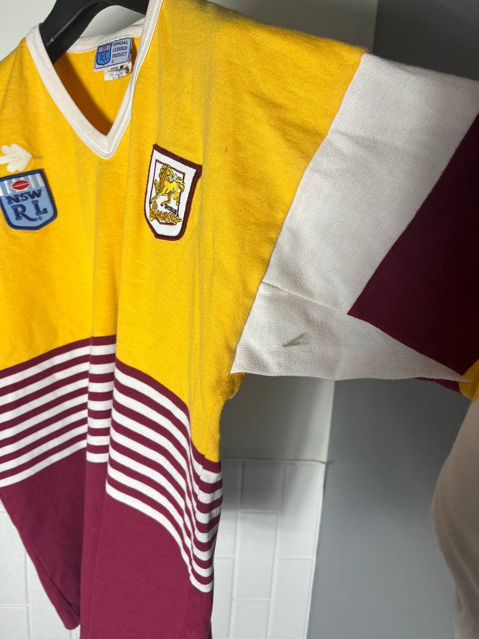 Canterbury of New Zealand VINTAGE BRISBANE BRONCOS NSW RL RUGBY JERSEY RETRO 90s Size US M / EU 48-50 / 2 - 3 Thumbnail
