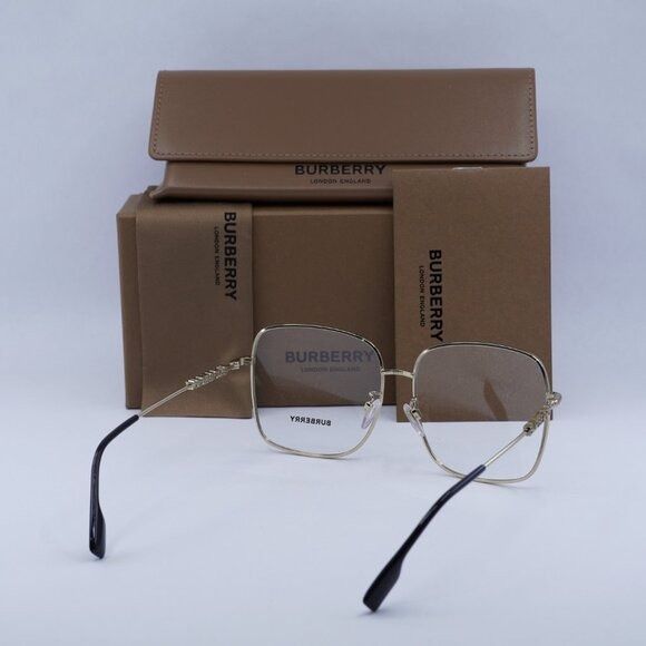 Burberry Burberry BE1378D 1326 Eyeglasses Black 57mm Square Frame Size ONE SIZE - 10 Thumbnail