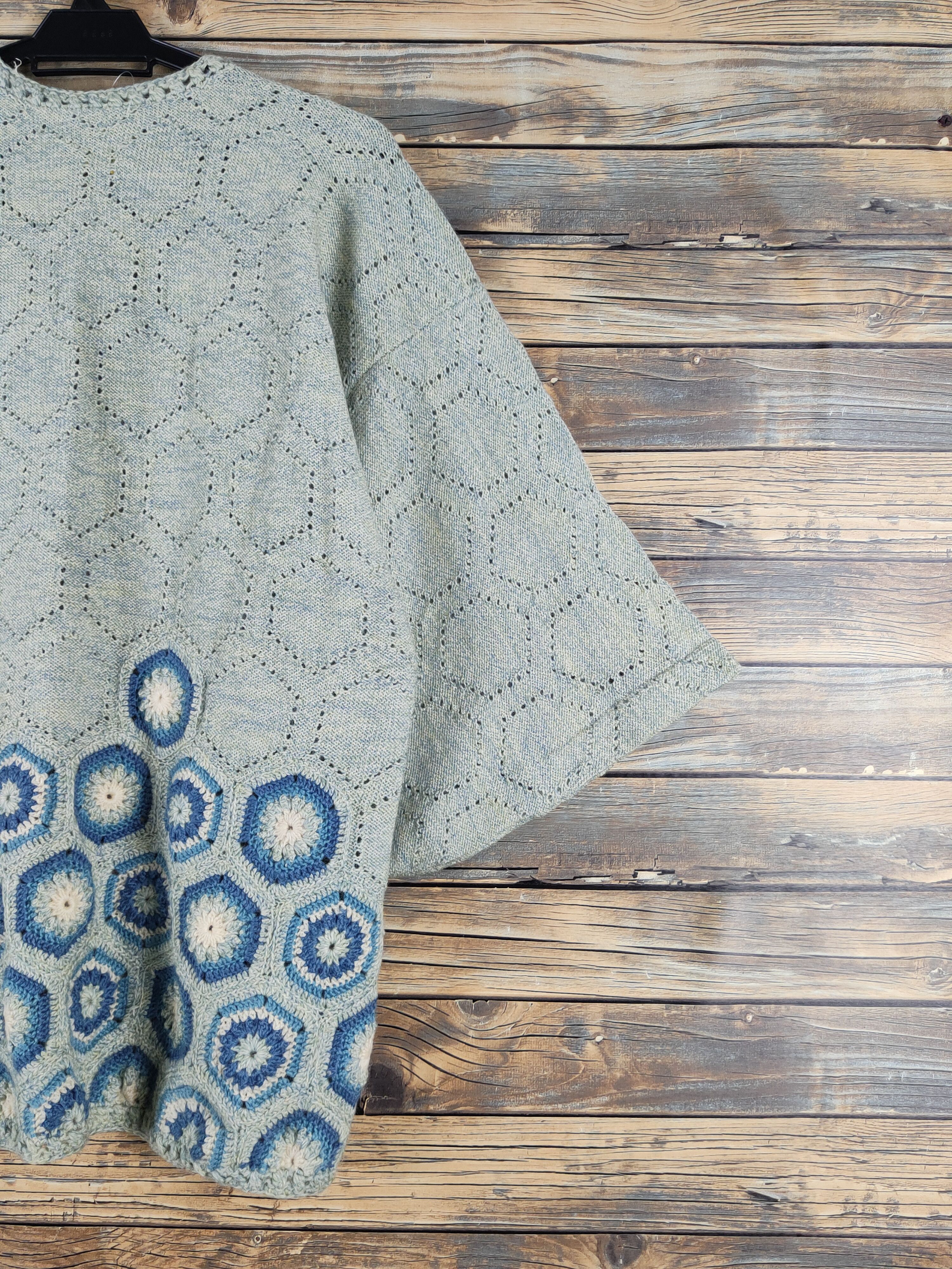 Japanese Brand Japan Green Knitwear vintage cardigan Kimono #W1932 Size US M / EU 48-50 / 2 - 10 Thumbnail