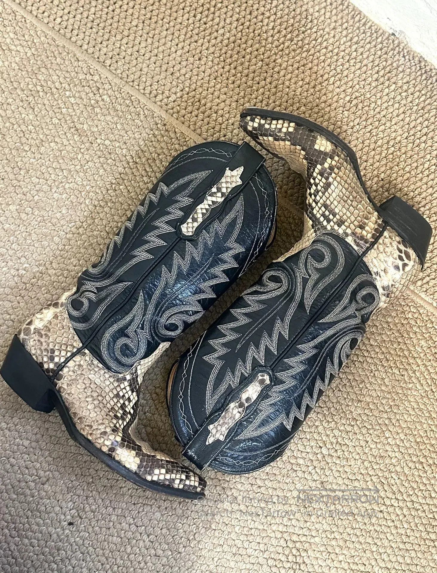 Vintage Vintage The Old Gringo Snakeskin Western Boots. Size US 6 / IT 36 - 2 Thumbnail