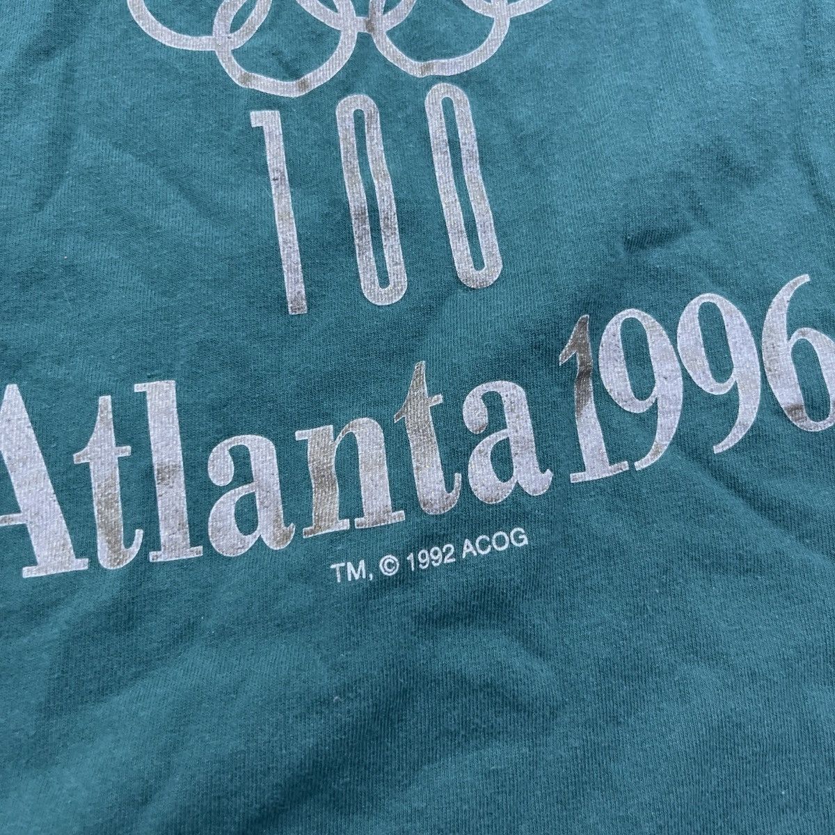 USA Olympics Vintage 1996 OLYMPICS ATLANTA Single Stitch Shirt Size US XL / EU 56 / 4 - 3 Thumbnail