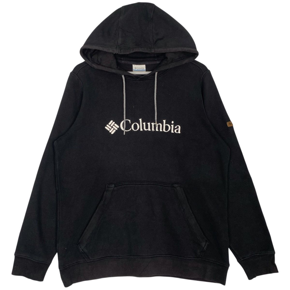 Vintage Vintage Columbia Hoodie Sweater Black Big Logo Size L Size US L / EU 52-54 / 3 - 1 Thumbnail