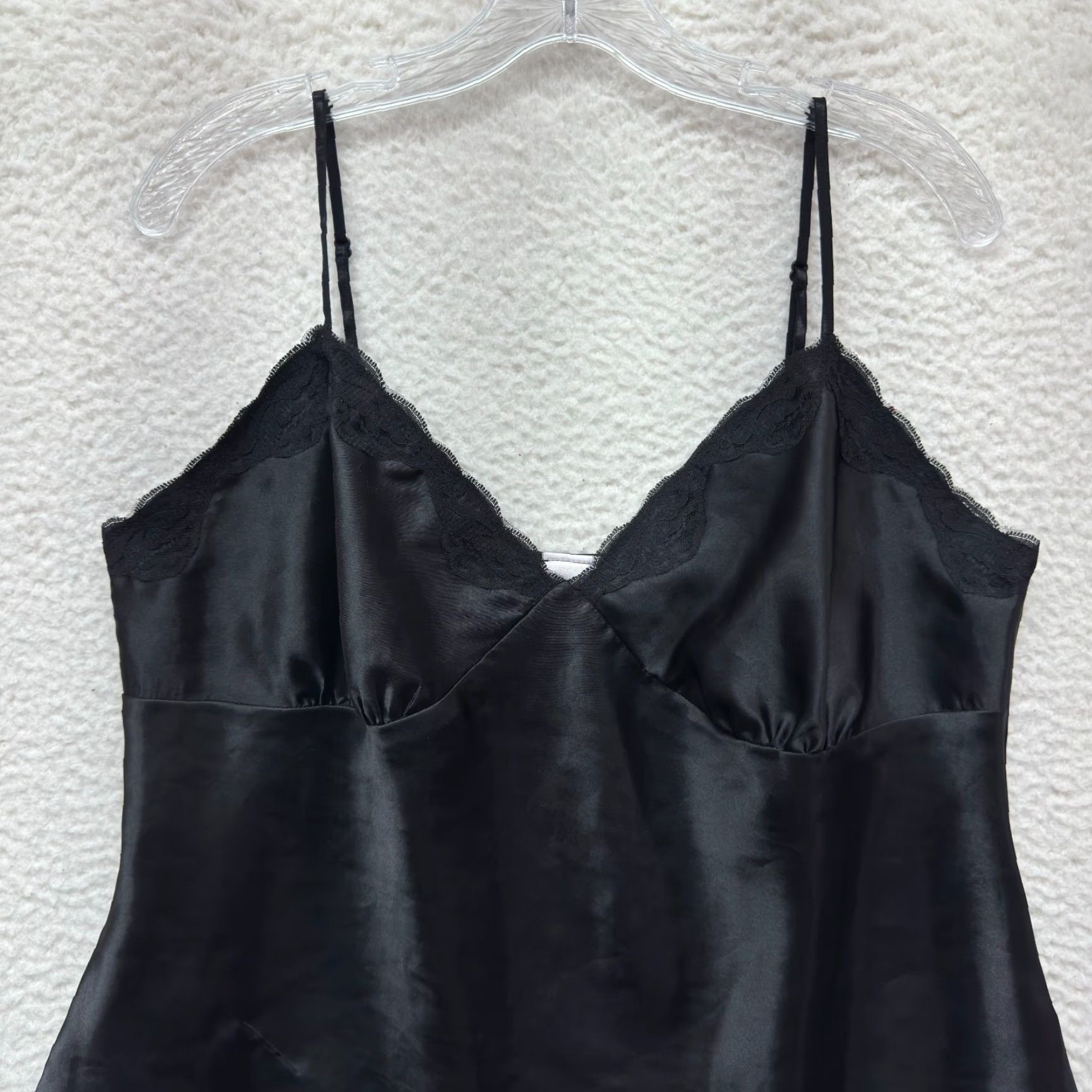 Vintage VINTAGE Xhilaration Camisole Top 2XL Black Satin Fairy Goth Whimsigoth Shirt Womens Size XXL / US 16-18 / IT 52-54 - 3 Thumbnail