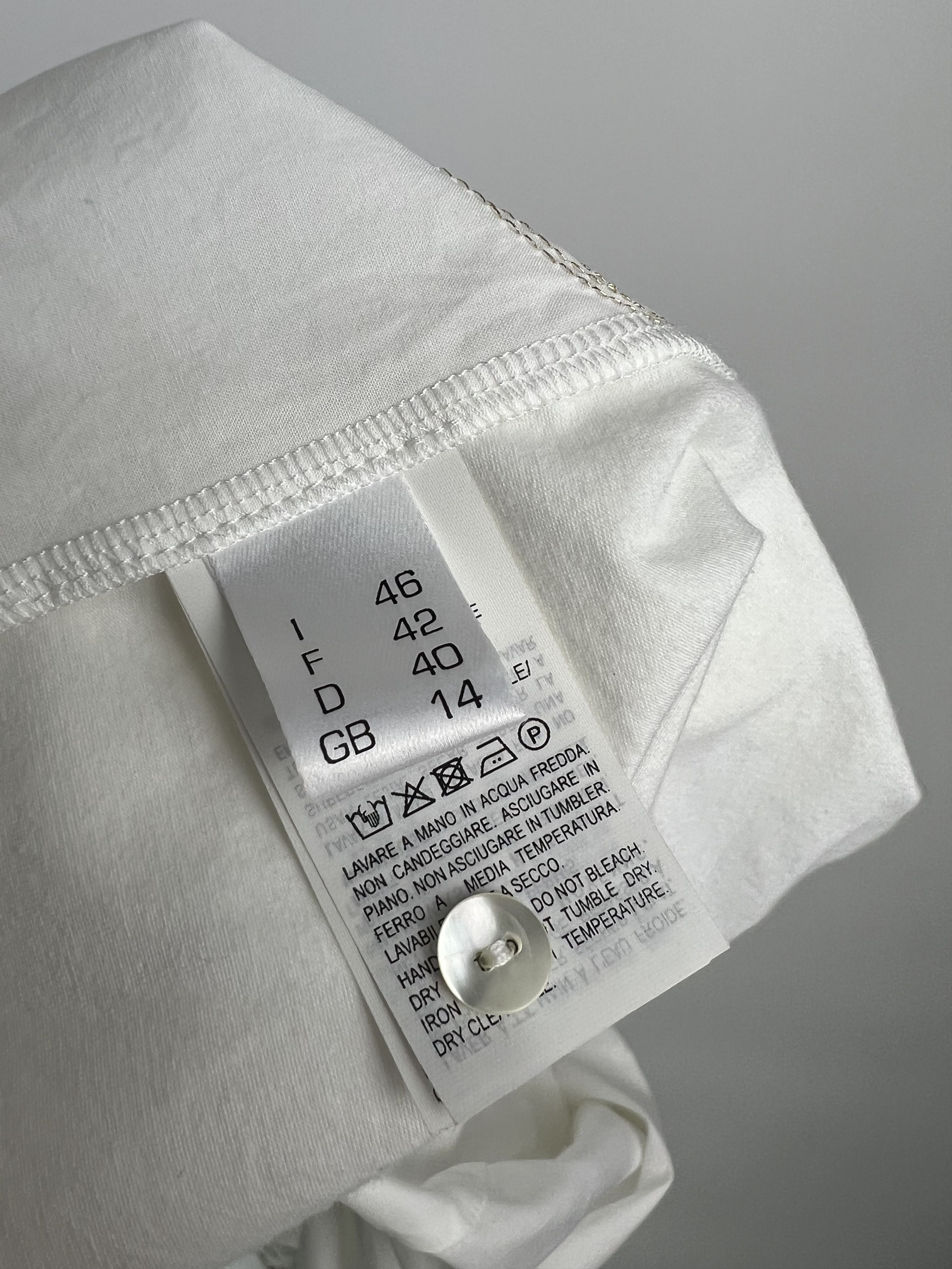 Other Antonelli Firenze White Button Up Shirt Blouse Size US 12 Size L / US 10 / IT 46 - 11 Thumbnail