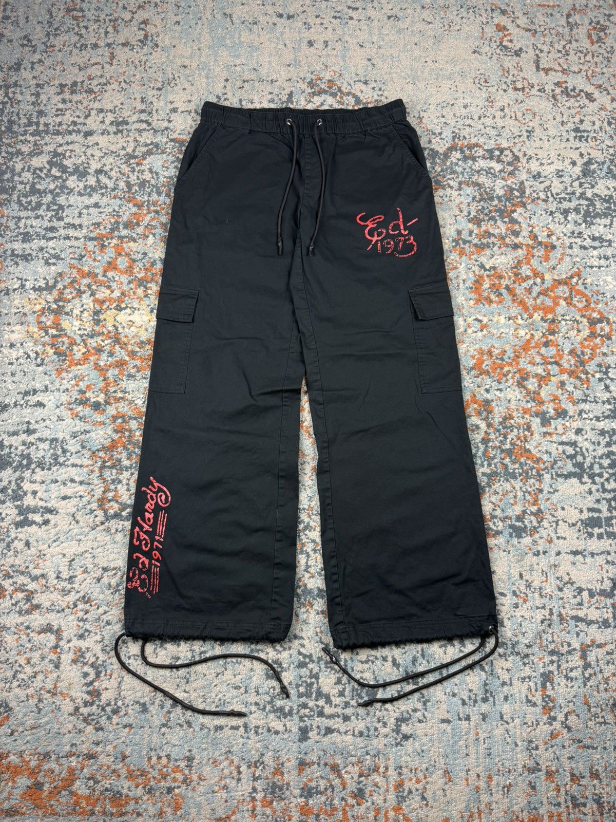 Ed Hardy Ed Hardy x urban outfitters embroidered dragon baggy pants Size 27" / US 4 / IT 40 - 2 Thumbnail