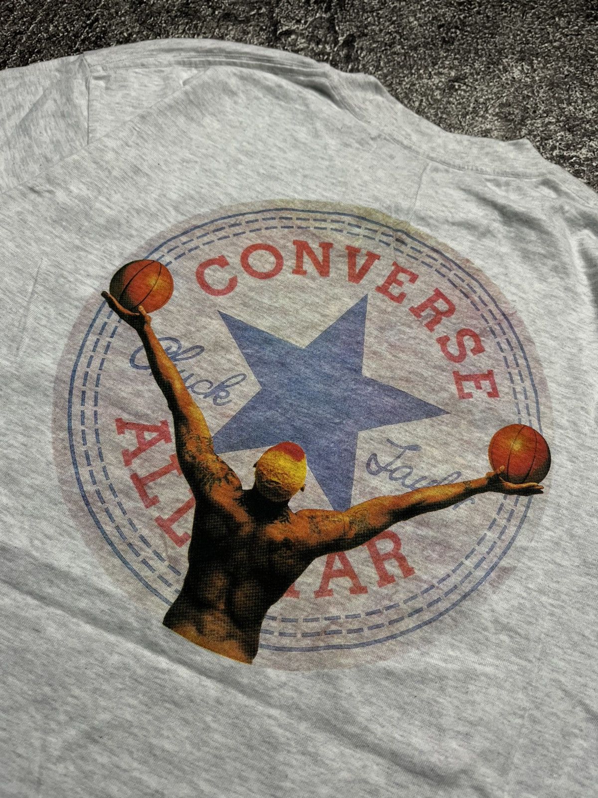 Converse Vintage Converse x Roodman Grey T-Shirts Size US L / EU 52-54 / 3 - 2 Thumbnail
