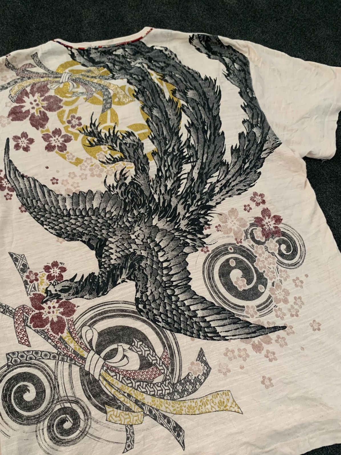 Japanese Brand Vintage Y2K Japanese Style Phoenix / Crane Graphic Tee Size US L / EU 52-54 / 3 - 8 Thumbnail