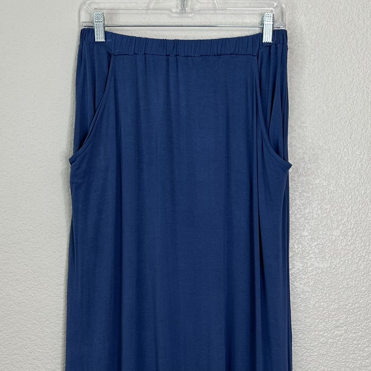 Other Pleione Blue Soft Jersey Knit Maxi Skirt Size 27" / US 4 / IT 40 - 2 Thumbnail
