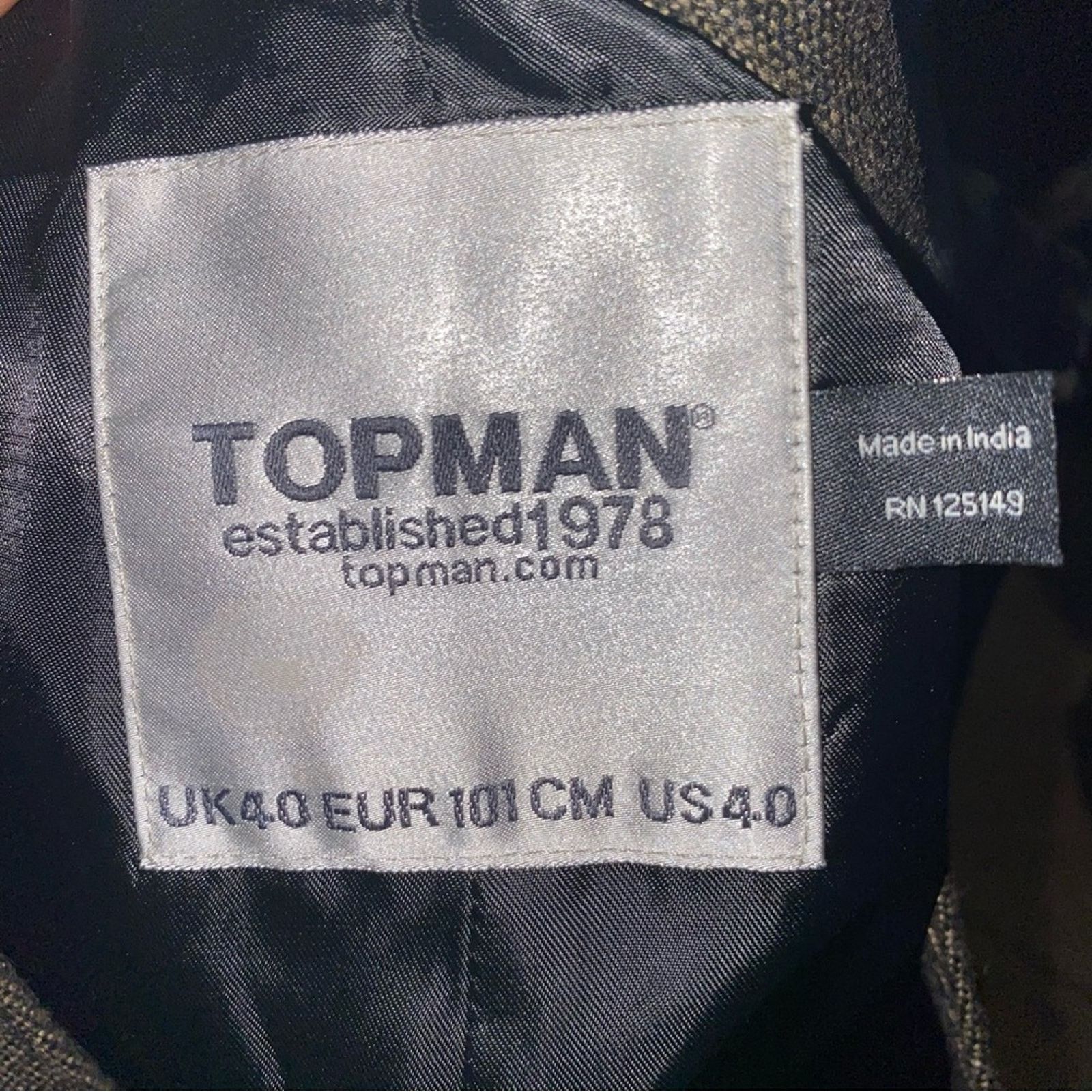 Topman Topman Wool Blend Waistcoat Vest with Pocket Square 40' Size US XXS / EU 40 - 5 Thumbnail