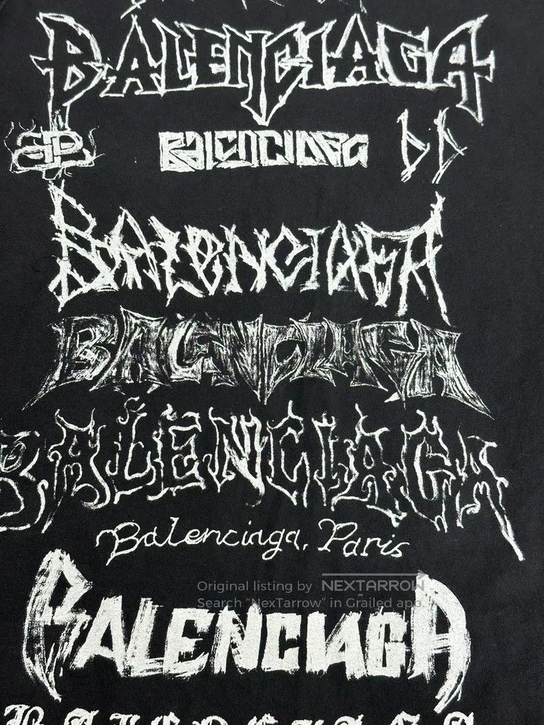 Balenciaga Balenciaga Letter Print Round Neck Pullover T-Shirt Size US XS / EU 42 / 0 - 3 Thumbnail