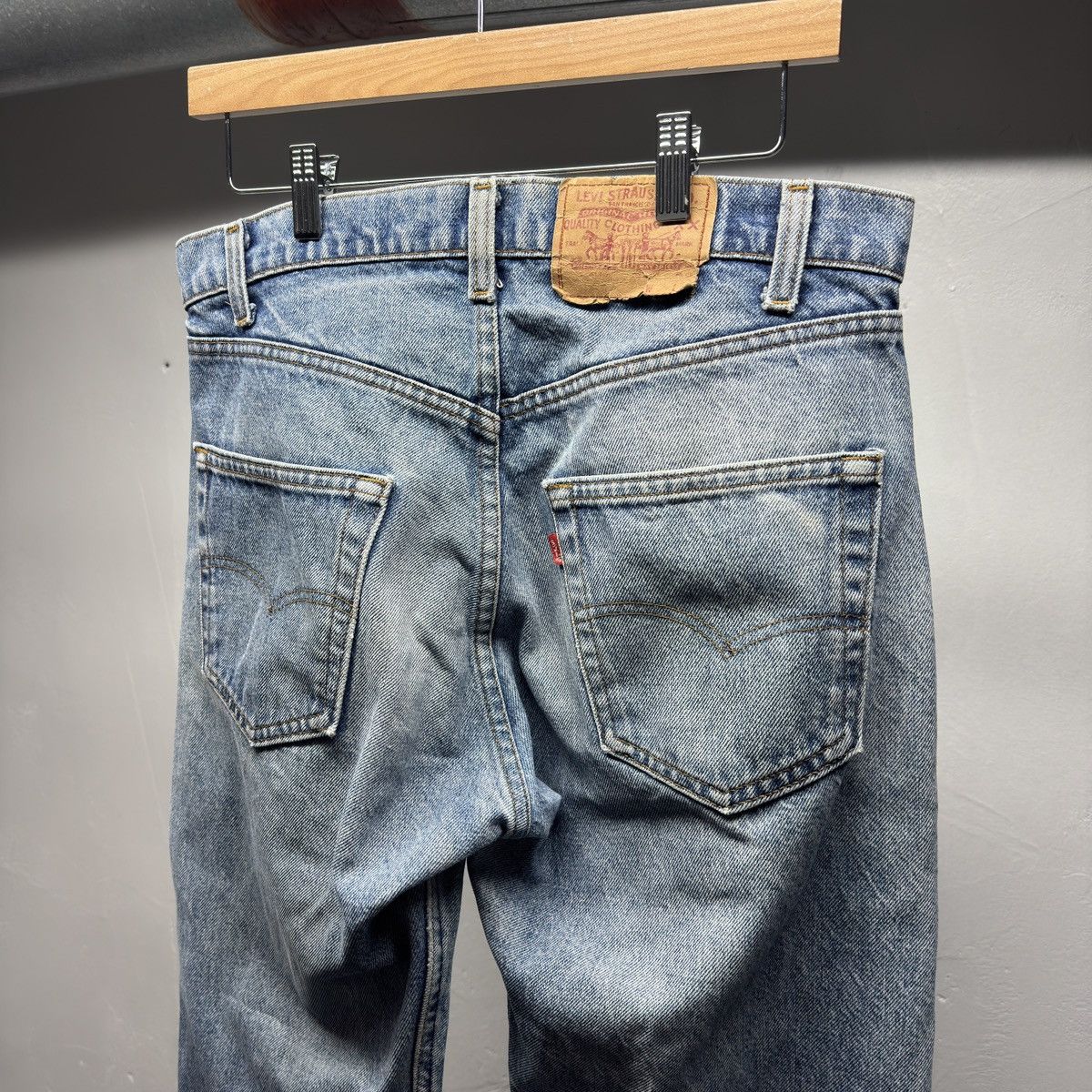 Levi's 90s Levi's 505 Faded Distressed Jeans ERD Grunge Chrome Size US 33 - 4 Thumbnail