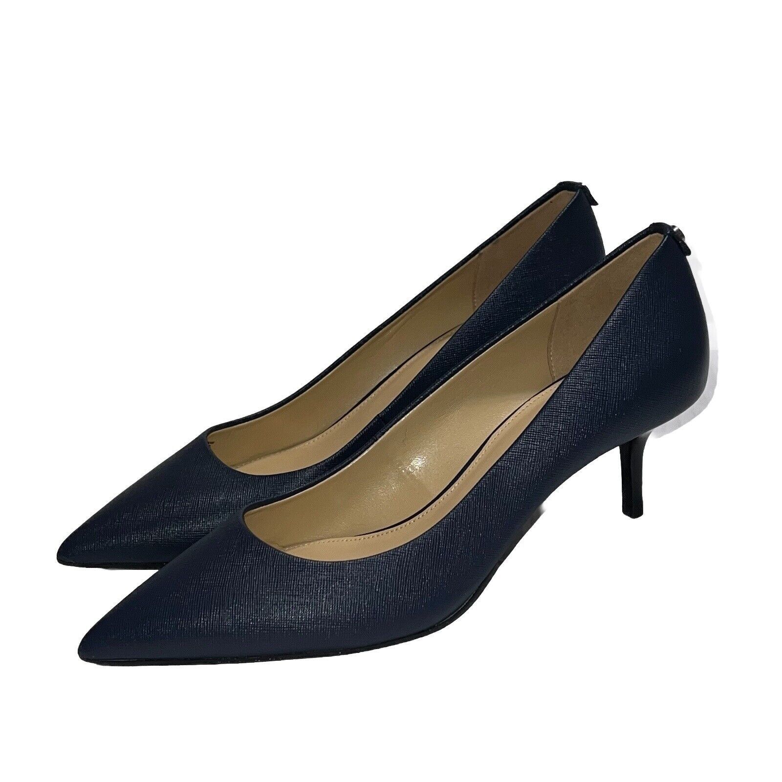Michael Kors Michael Kors Alina Size 10M Blue Leather Heels PV19B Size US 10 / IT 40 - 3 Thumbnail
