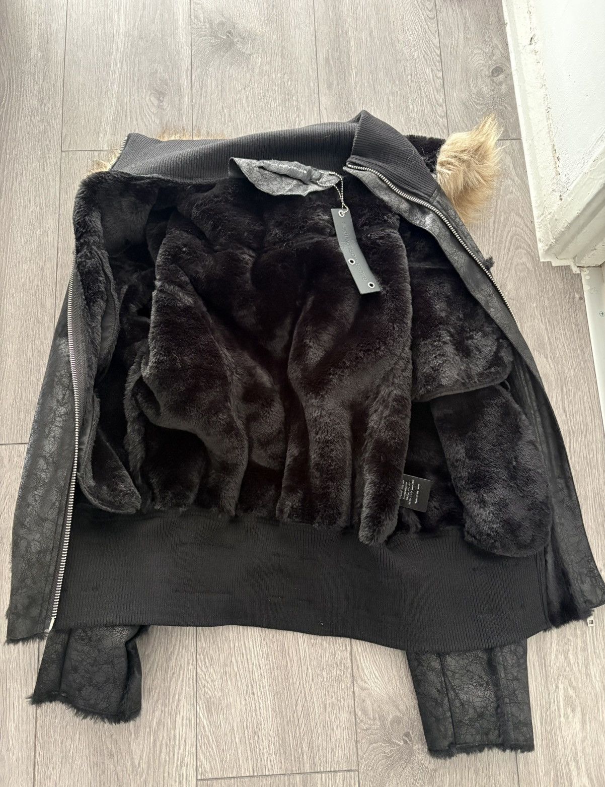 Racer Worldwide Racer World Wide Black Sheep skin leather jacket Size US L / EU 52-54 / 3 - 3 Thumbnail