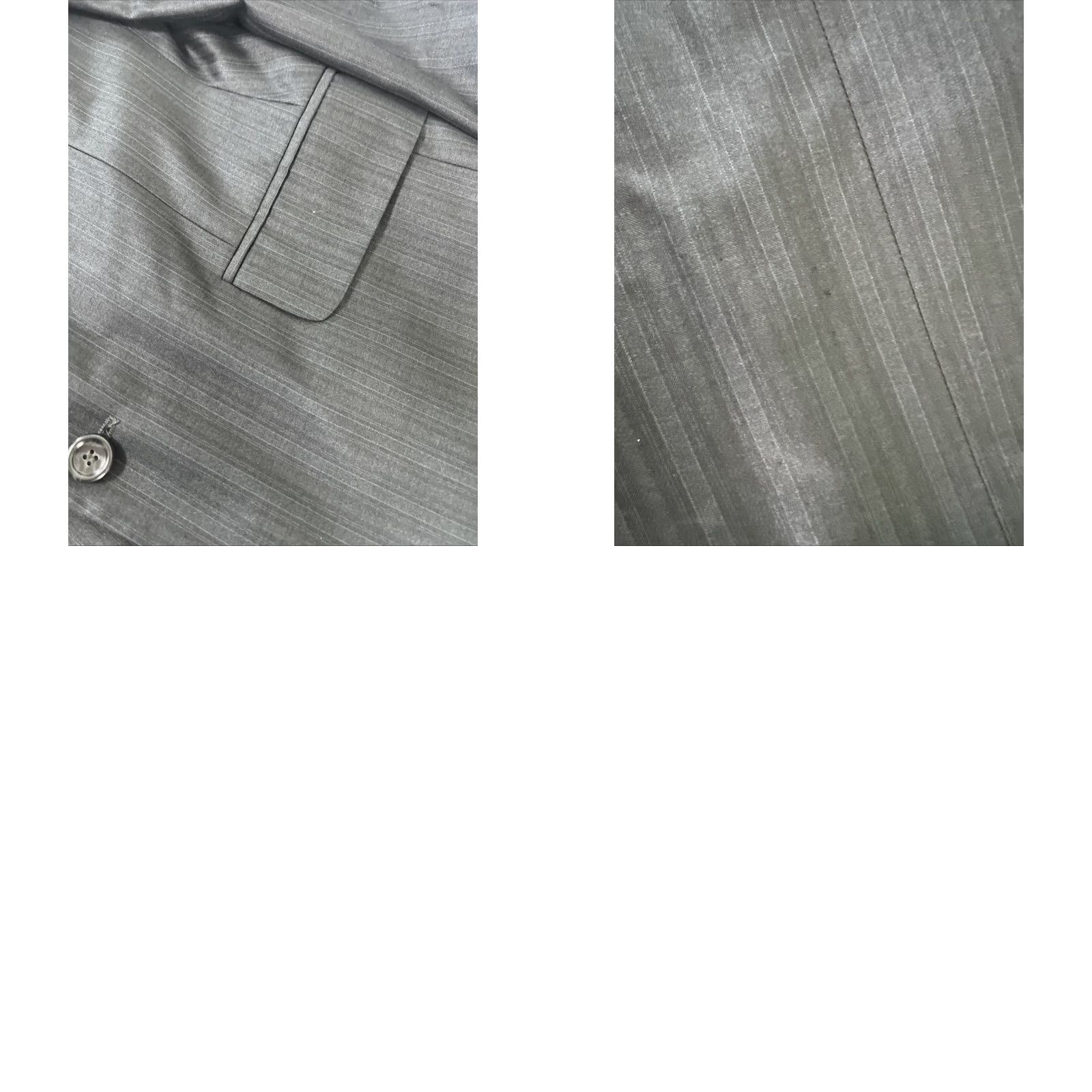 Vintage VINTAGE Turtle Black Stripe Italian Fit Blazer Sport Coat 2 Button Notch Vented Jacket Size 40R Mens Classic Blazer Size 40R - 9 Thumbnail