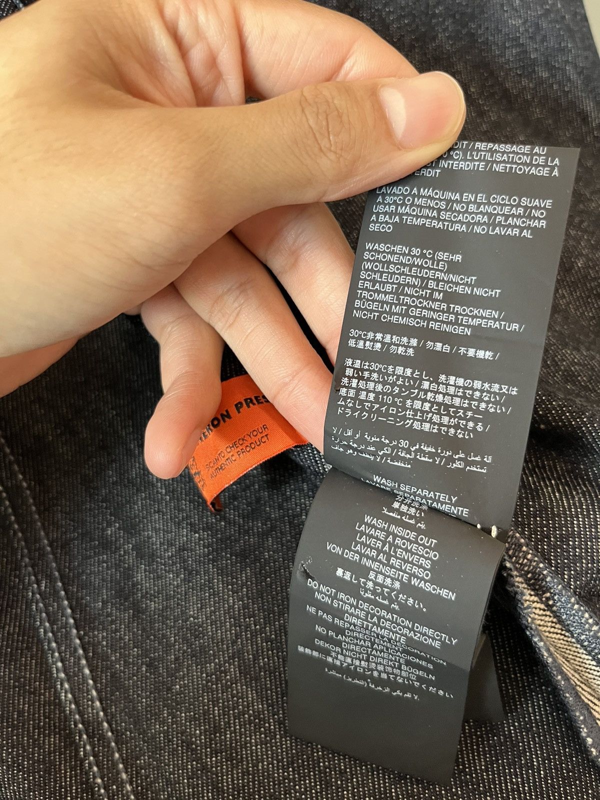 Designer × Heron Preston Heron Preston Raw Denim Trucker Jacket Size US L / EU 52-54 / 3 - 10 Thumbnail