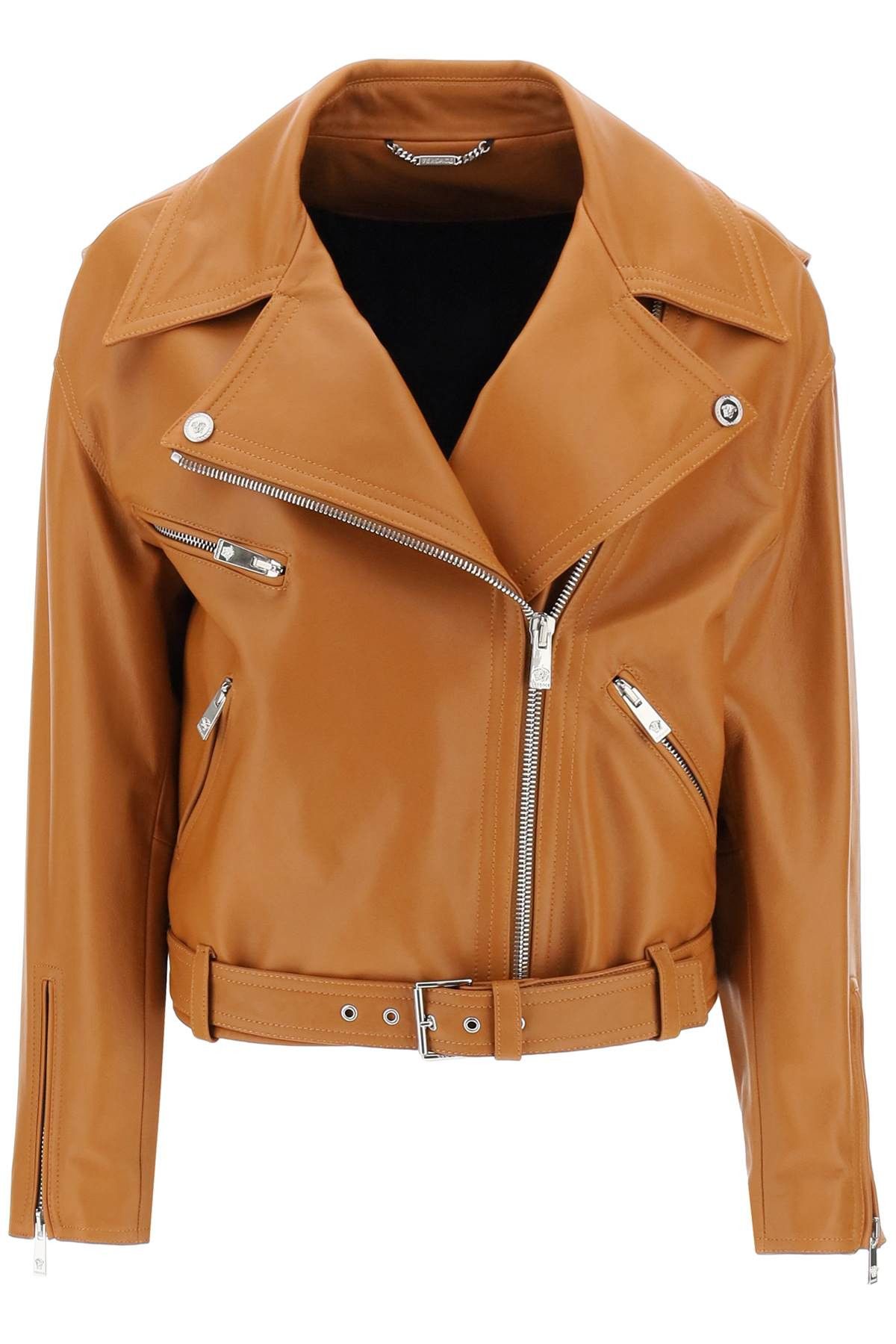 Versace VERSACE Biker Jacket In Leather Size S / US 4 / IT 40 - 1 Thumbnail