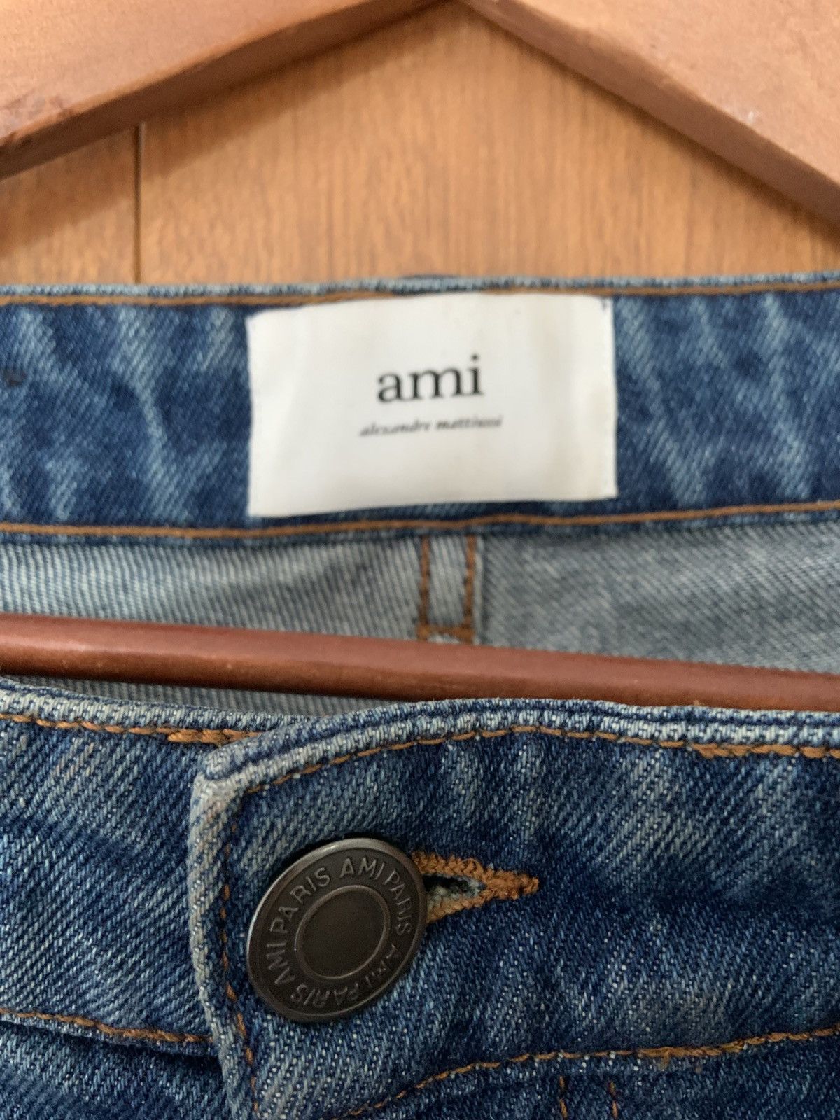 AMI AMI PARIS Blue Tapered Jeans Size US 30 / EU 46 - 3 Thumbnail