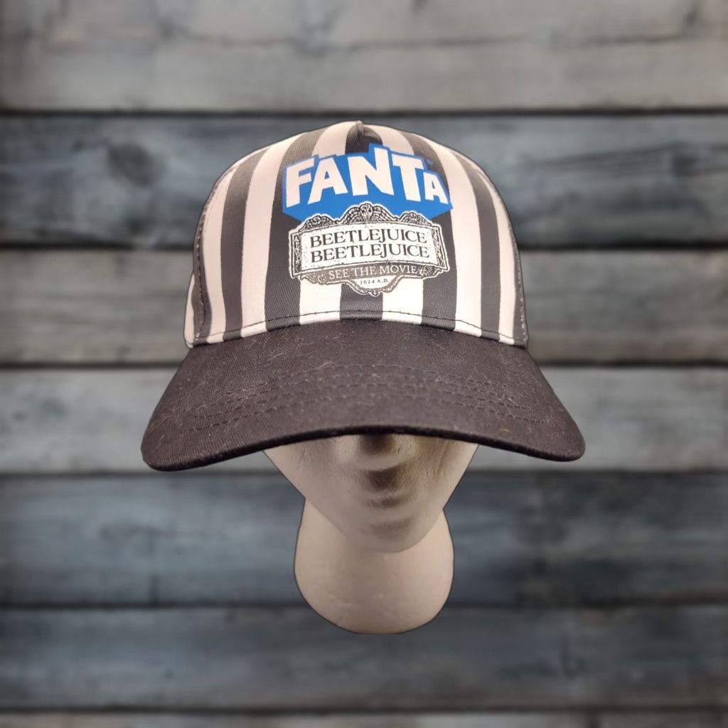 Vintage VINTAGE Beetlejuice Movie Promo Baseball Cap Hat Unisex Adjustable Cotton Striped 2024 Size ONE SIZE - 1 Thumbnail
