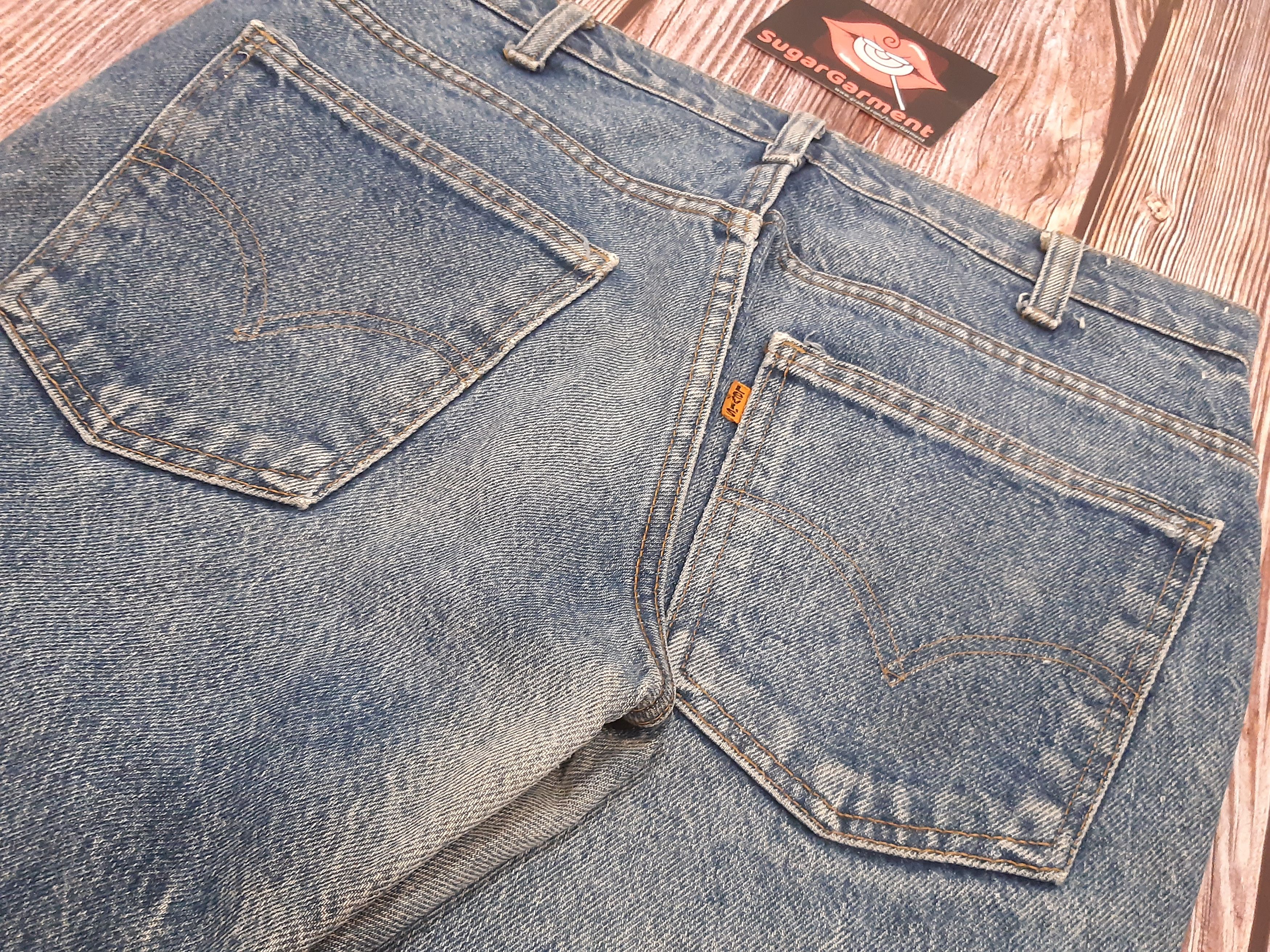 Levi's Levis 684 Jeans Flare Bell Bottom Orange Tab Vintage #4 Size US 31 - 14 Thumbnail