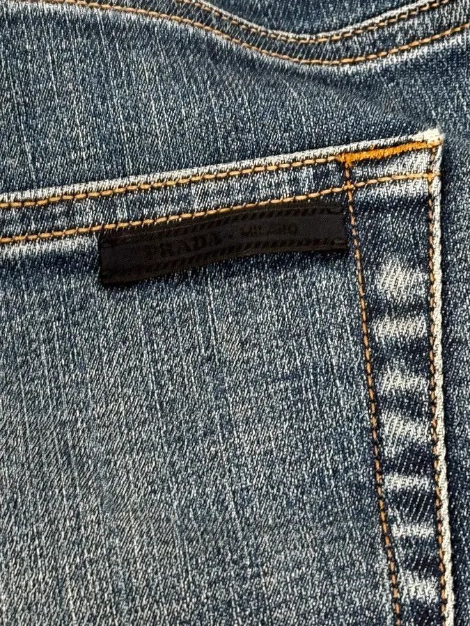 Prada AW2008 Prada Blue Faded Tight Fit Denim Jeans Size US 32 / EU 48 - 8 Thumbnail