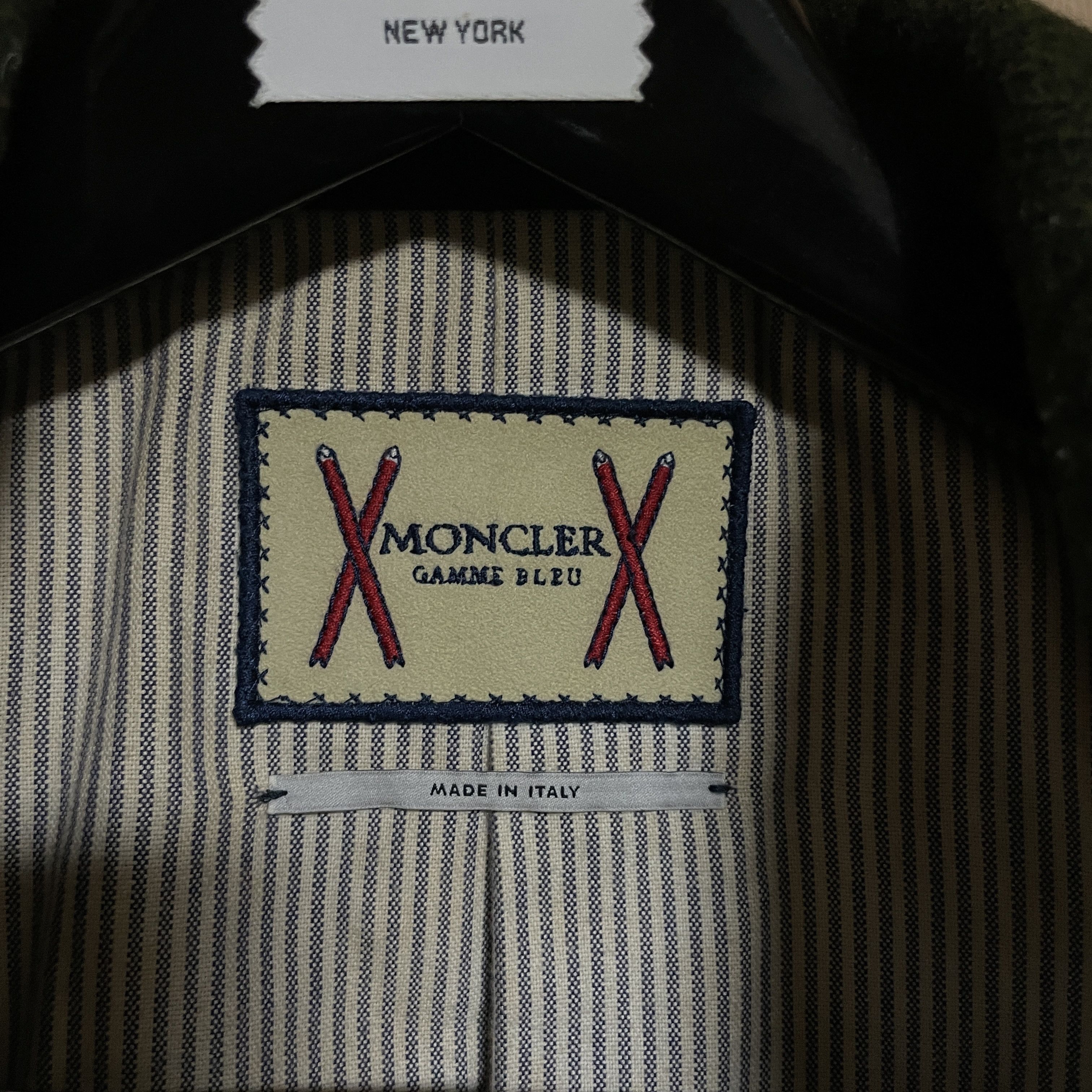 Moncler Gamme Bleu Moncler Gamme Bleu Padded Wool Blazer Forest Green size2 Size 38R - 4 Thumbnail