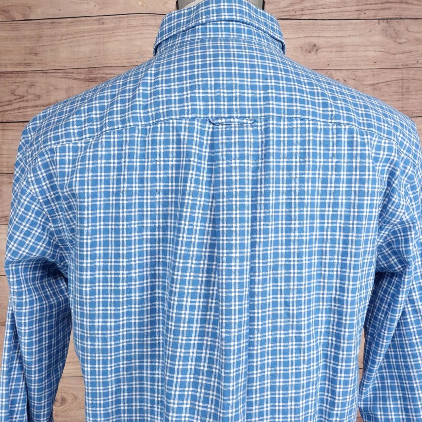 Vintage Cabela's Shirt Mens M Blue Check Long Sleeve Button-Up Wrinkle Free Cotton Size US M / EU 48-50 / 2 - 5 Thumbnail
