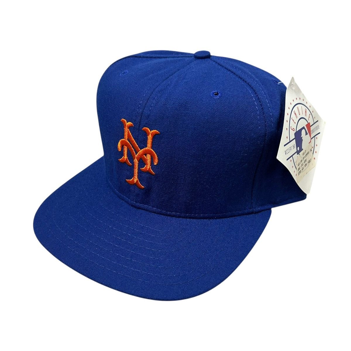 MLB DEADSTOCK 90s NEW YORK METS NEW ERA SNAPBACK HAT Size ONE SIZE - 2 Thumbnail