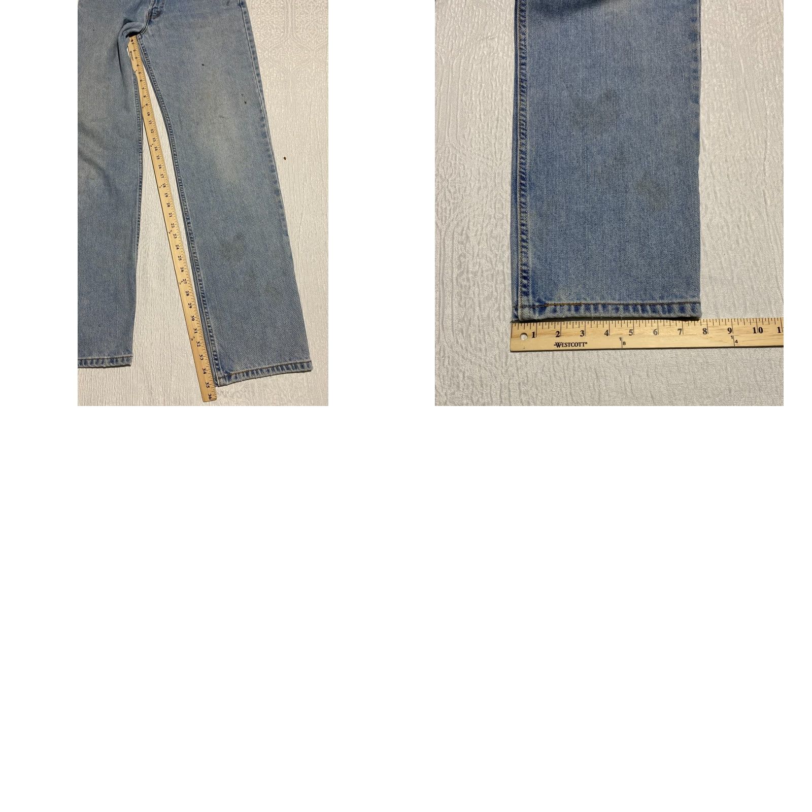 Levi's VINTAGE Levi's 550 Jeans Mens Straight Denim Blue 33x36 Relaxed Fit 5-Pocket Machine Washable Size US 33 - 8 Thumbnail