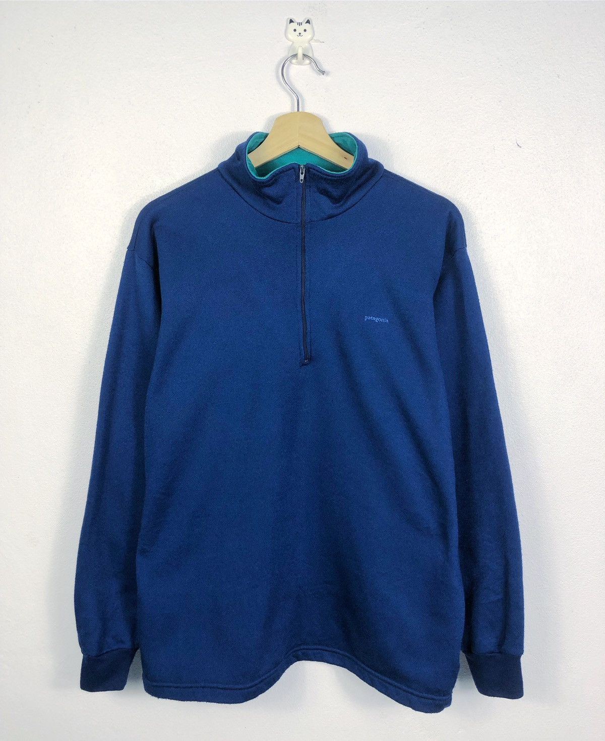 Patagonia × Vintage Rare Vintage Patagonia Half Zip Jumper Sweater Made in USA Size US L / EU 52-54 / 3 - 1 Thumbnail