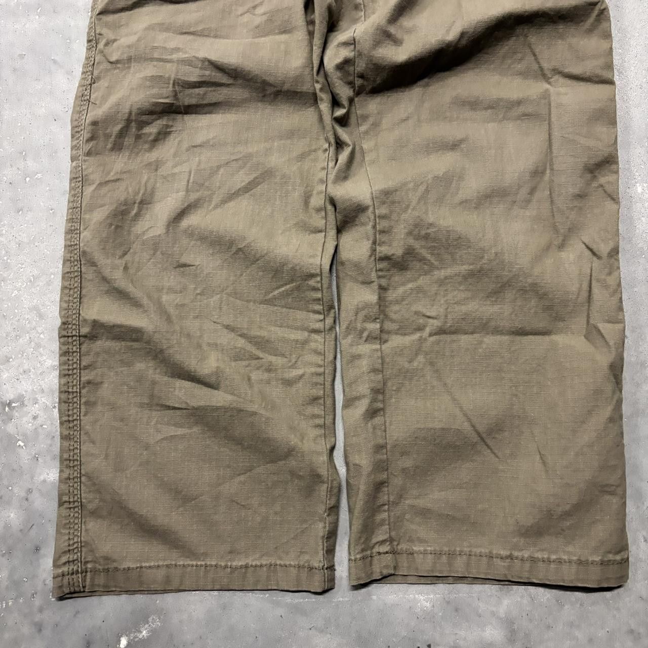 Japanese Brand × Vintage Crazy Vintage Y2K/2000s Grunge Khaki Brown Streetwear Cargo Pants! Size US 30 / EU 46 - 6 Thumbnail