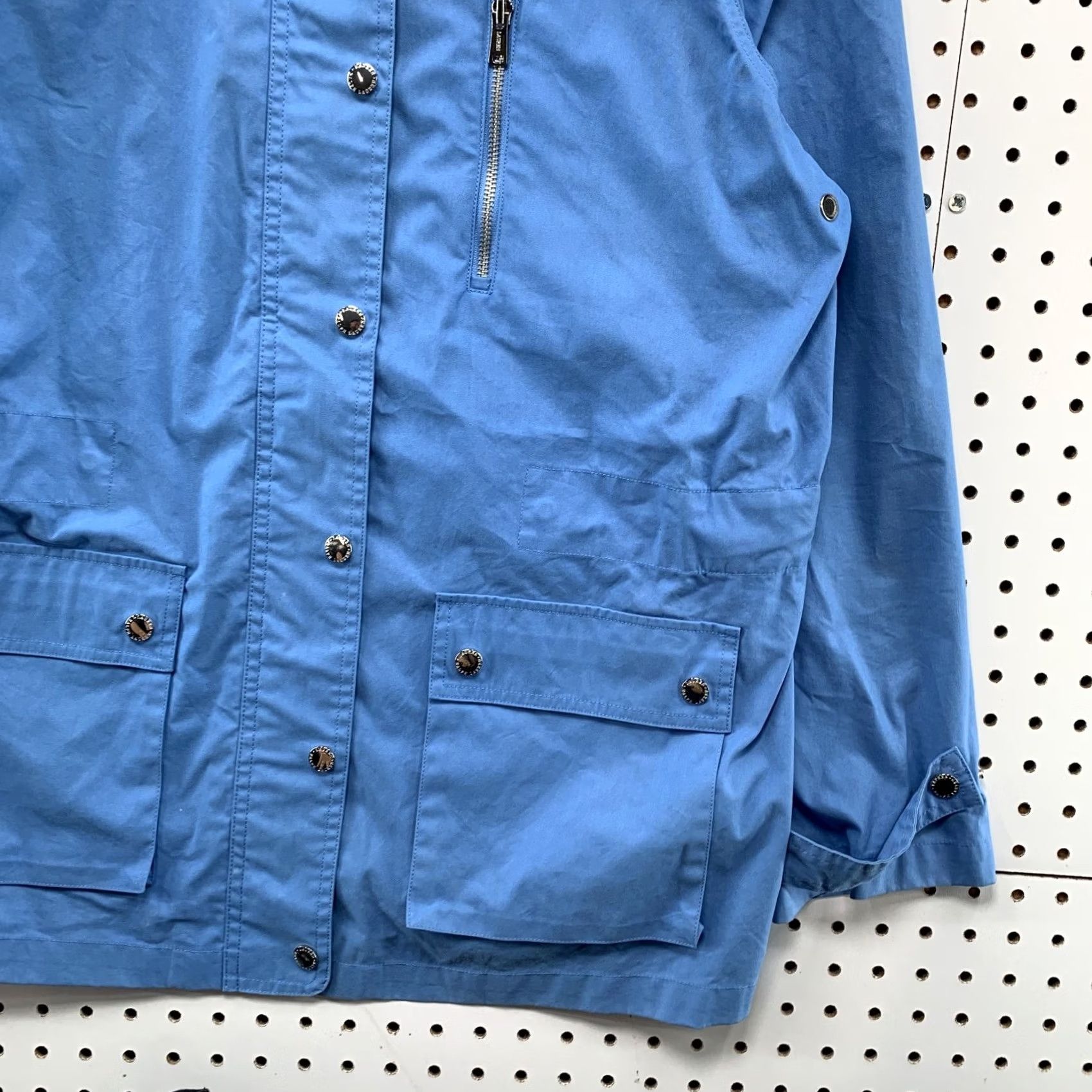 Ralph Lauren Lauren Ralph Jacket Womens L Blue Windbreaker Sky Hooded Lightweight Size L / US 10 / IT 46 - 6 Thumbnail