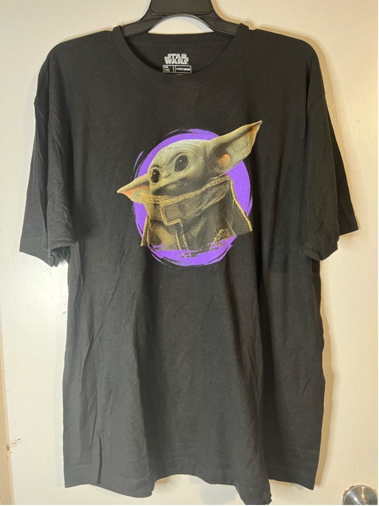 Star Wars Men's Fifth Sun Star Wars Baby Yoda T-shirt Black Size 2XL Size US XXL / EU 58 / 5 - 1 Thumbnail