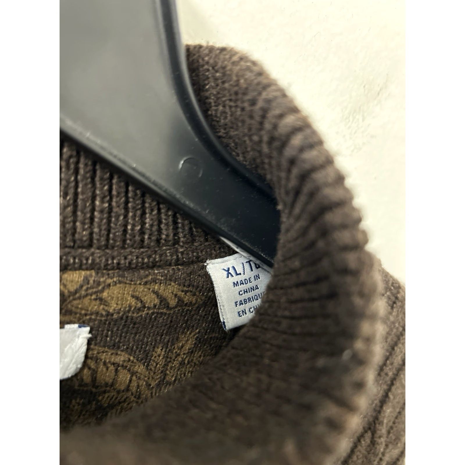 Tommy Bahama Tommy Bahama 1/4 Zip Mens XL Brown Cable-Knit Pullover Sweater Long Sleeve Size US XL / EU 56 / 4 - 6 Thumbnail