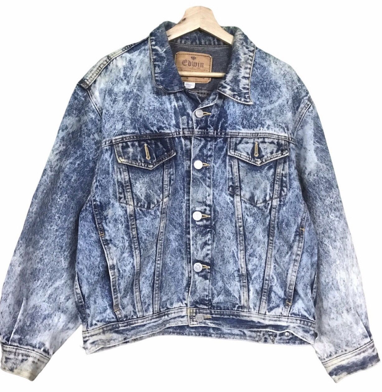 Edwin Edwin Denim Jeans Acid Wash Jaket Size US M / EU 48-50 / 2 - 1 Thumbnail