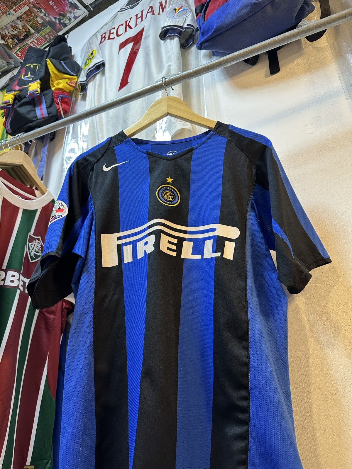 Nike 2004-2005 Inter Milan Home Kit DAVIS 8 Size US XS / EU 42 / 0 - 4 Thumbnail