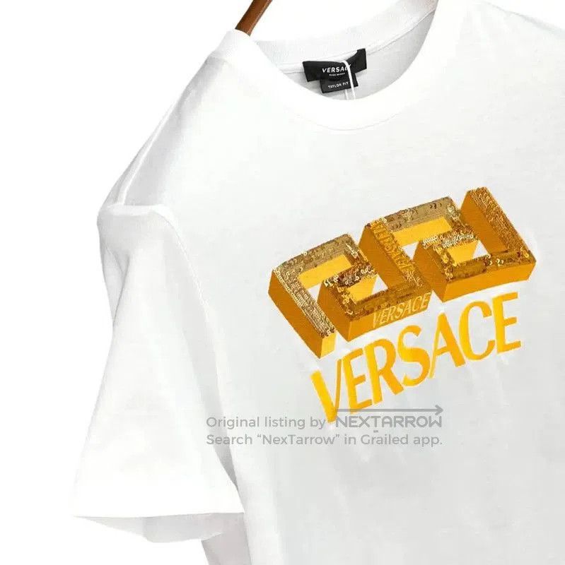 Versace Versace Summer White Logo T-Shirt for Women . Size XL / US 12-14 / IT 48-50 - 4 Thumbnail